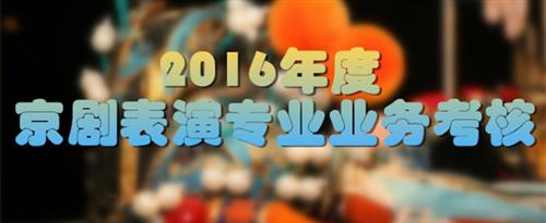 男插女免费视频网站国家京剧院2016年度京剧表演专业业务考...